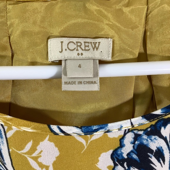 J. Crew Factory Yellow Floral Mini Dress - Picture 5 of 7